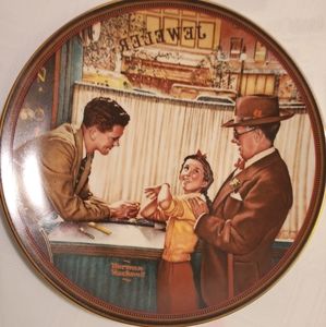 VINTAGE NORMAN ROCKWELL DECORATIVE PLATE